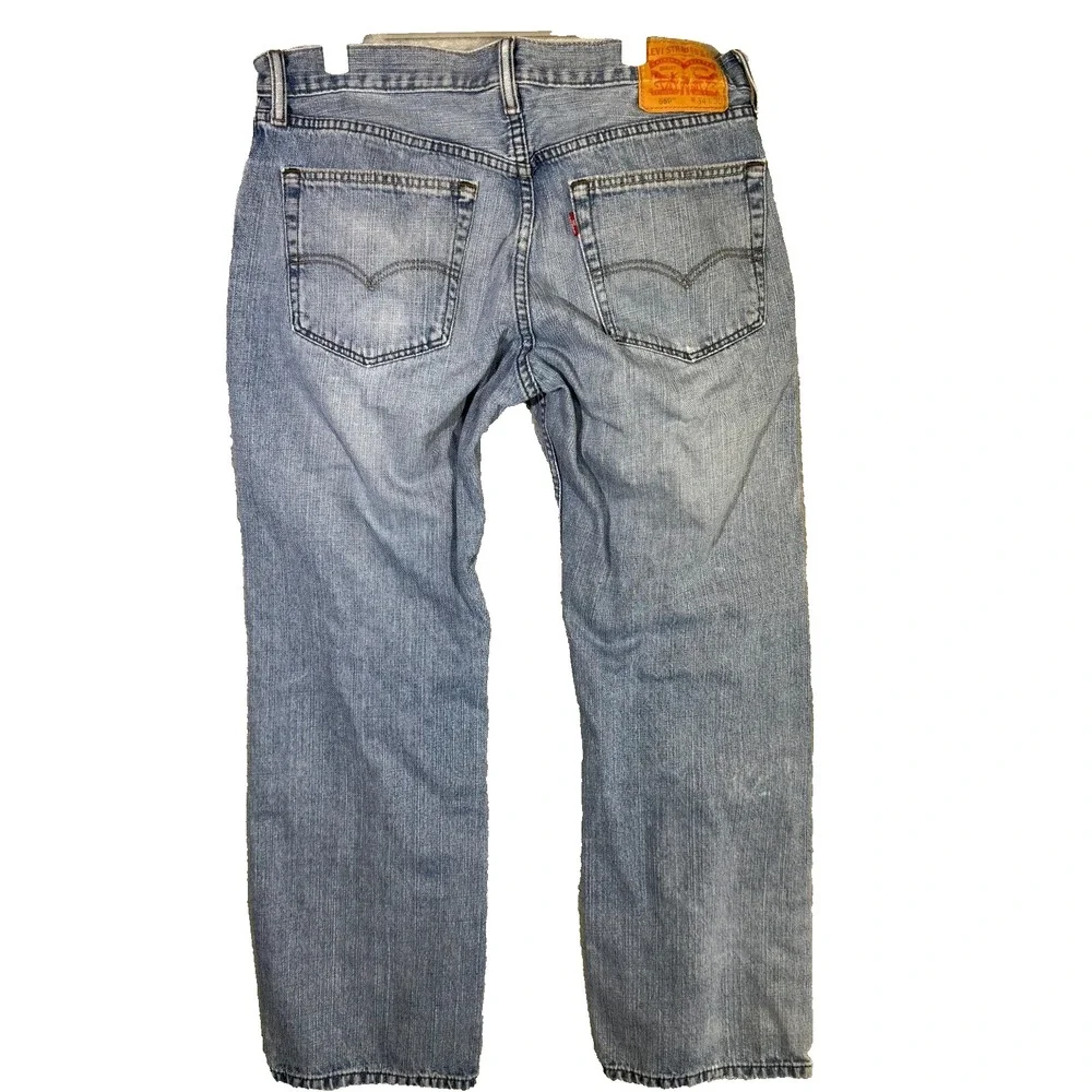 Levi's 559 Men's Jeans 34x30 Blue Denim Mid-Rise Straight Leg